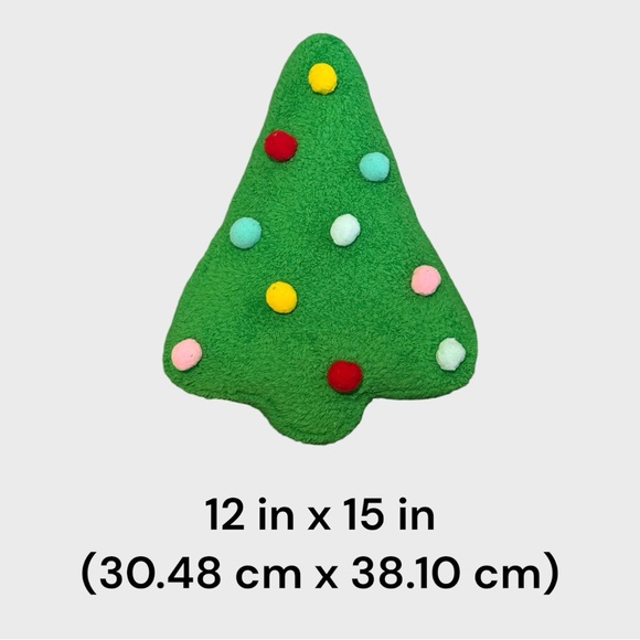 Wondershop Shaped Christmas Tree Novelty 2 Toss Pillows Set NWT - Picture 5 of 6